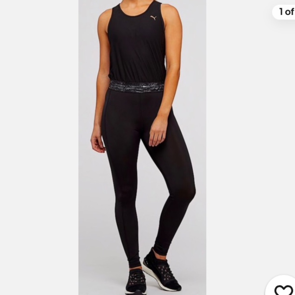 Puma Explosive Long Body Suit Black Size:XS NWT